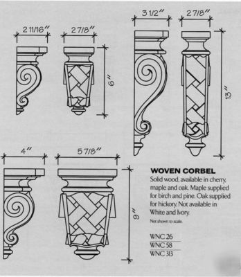 Kraftmaid ginger maple with sable glaze woven corbel