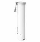 White plastic pull type water cup dispenser - 150-1508