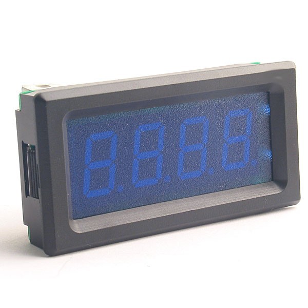 20V blue led voltage panel meter battery volt dc tester