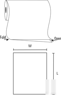 450 - 48X60 1.5 mil clear plastic poly sheets on rolls