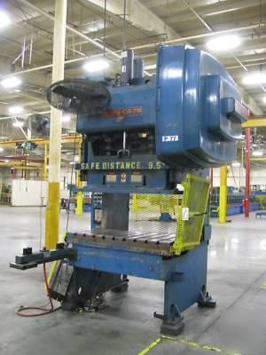 75 ton bliss double crank gap frame press, mdl. C2-75