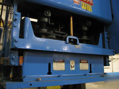 75 ton bliss double crank gap frame press, mdl. C2-75