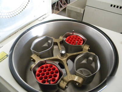 Iec centra-8 centrifuge, rotor, buckets, inserts