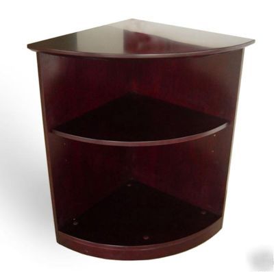 Mayline napoli 2 shelf bookcase mahogany VBQ2-mh
