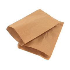 Shoplet select kraft flat merchandise bags 6 14 x 9 14