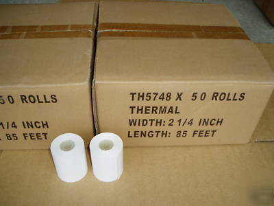 New 50 2-1/4 inch thermal pos/interac paper rolls