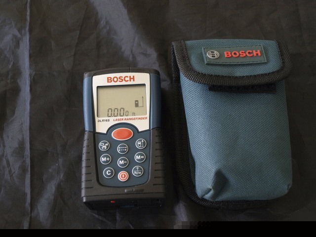 Bosch DLR165 digital laser range finder with case