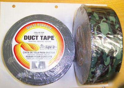 Camouflage duct tape 180 feet multi purpose green