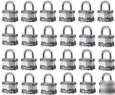 Case 24 keyed different w/ master key #1 lock padlock 