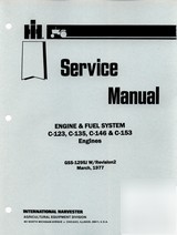 Farmall super c, a, av, a-1 engine fuel service manual