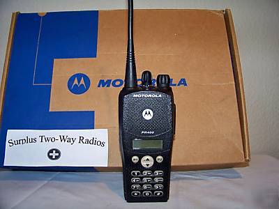 Mint motorola PR400 64CH keypad uhf 4 watt two way fire