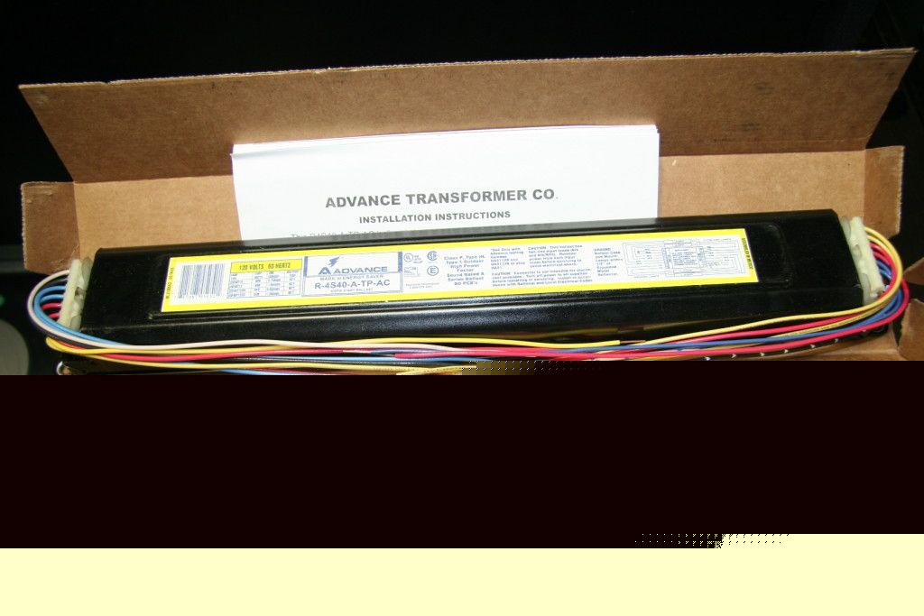 New advance rapid ballast R4S40ATPAC R4S40-a-tp-ac 