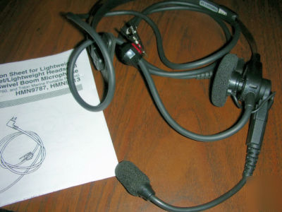 New motorola CP200 PR400 headset boom mic HMN9013 