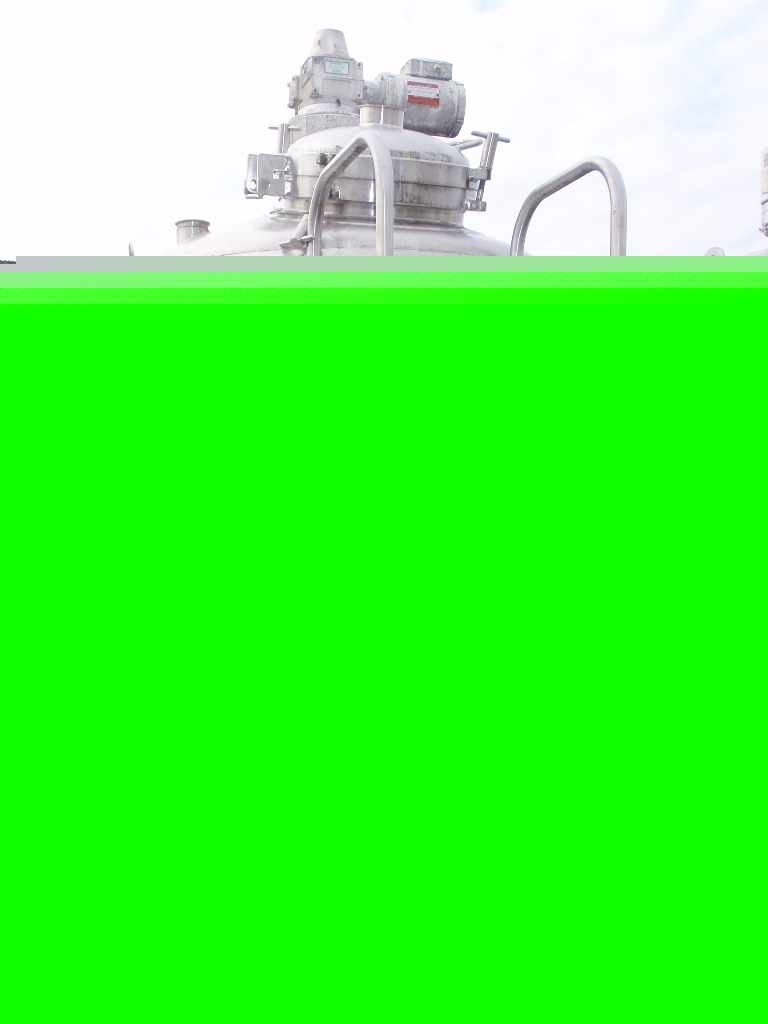 1500 liter cherry burrel reactor, 316 s/s, 15/100#