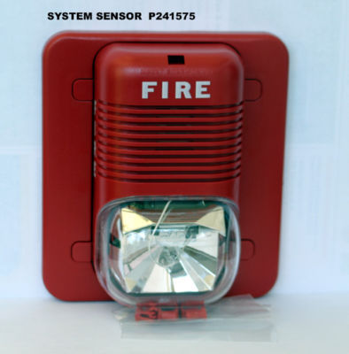 System sensor P241575 horn/strobe fire alarm systems