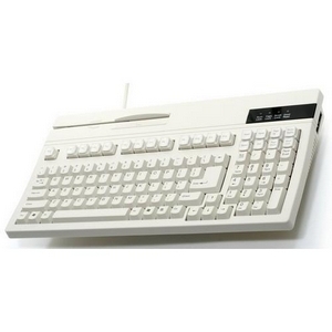 Unitech K2724-104KEY keyboard 2TRK msr beige - w/ 2 yr