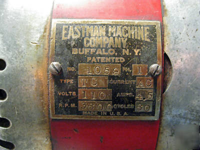 Vintage eastman fabric cutting machine