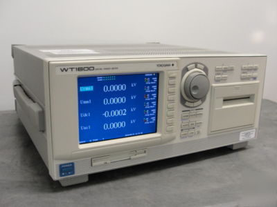 Yokogawa WT1600 model 76101-06 digital power analyzer