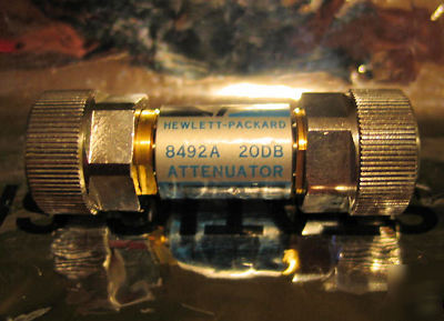 Agilent / hp 8492A coaxial 20DB attenuator, dc to 18GHZ