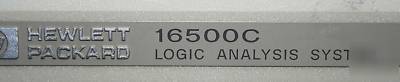 Hp/agilent 16500C logic analyzer w/ 16555D 2MSA module 