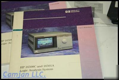 Hp/agilent 16500C logic analyzer w/ 16555D 2MSA module 
