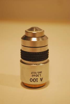 Olympus microscope 100X achro oil objective 160/0.17