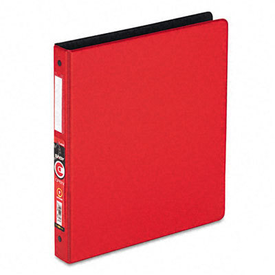 Easyopen locking round ring binder 1IN capacity, red