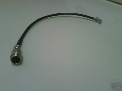 Kenwood 8 pin round to modular plug for icom rigs