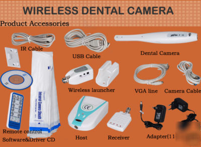 New pro wireless dental intraoral camera 1/4
