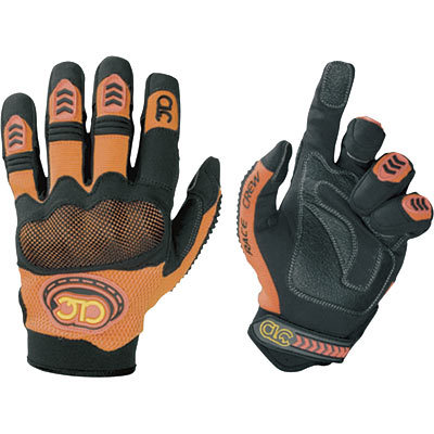 Clc race crew gloves - small, orange, model# 240AS
