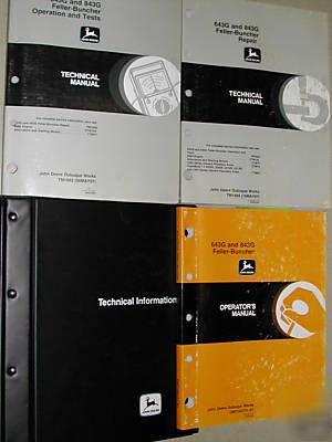 John deere 643G 843G feller-buncher technical manual tm