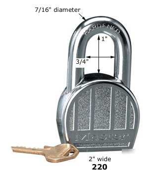 Master lock #220 die-cast zinc padlock 2