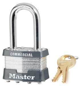 New 10 long shackle master lock padlocks w/ master key