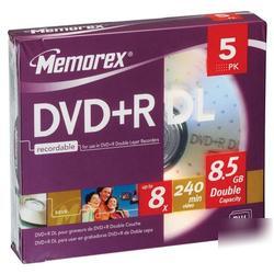 New memorex 8X dvd+r double layer media 05835