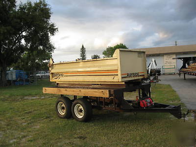 Rayside dump trailer scissor dump 5 ton off road