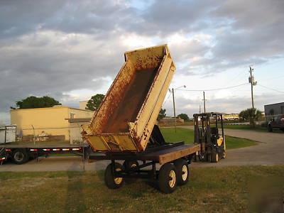 Rayside dump trailer scissor dump 5 ton off road