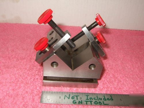  v-block (1) w/clamps xlnt toolmaker a-2 hardened wow 