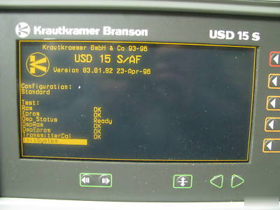 Krautkramer branson USD15S/a ultrasonic test system