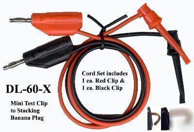 Probe, scope/meter minigrabbers to 4MM banana cord