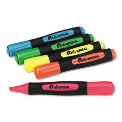 Universal 18860 desk highlighter with comfort grip, ass