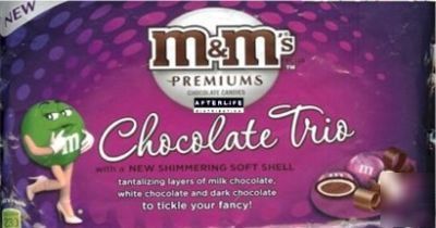 4 lb m&m premiums choclate trio candy food bulk vending