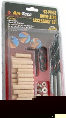 43 pc dowelling wooden dowel pin drill jig stop kit set