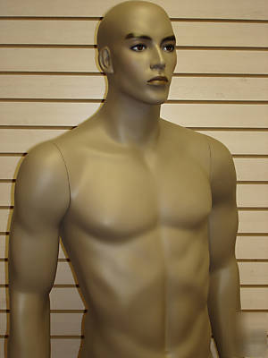 Brown black (mud) color masculine male mannequin wm-15