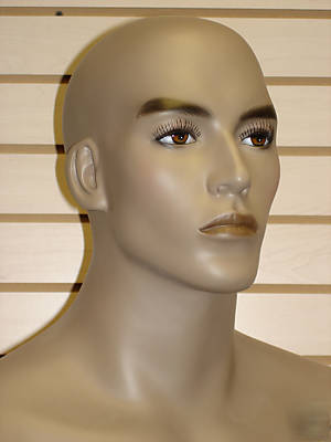 Brown black (mud) color masculine male mannequin wm-15