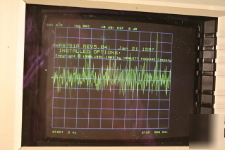 Hp 8751A network analyzer 5HZ-500MHZ with s parameter