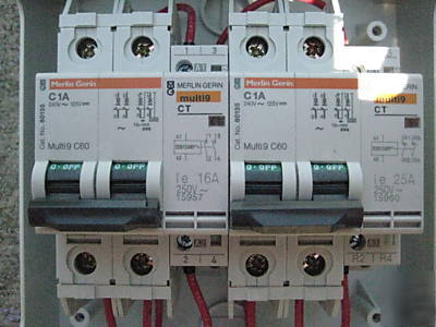 Merlin gerin, square d, multi 9 C60 breaker, contactor 