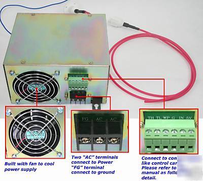 New 100W CO2 laser power supply / engraver / engraving