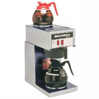 Bloomfield 8543 coffee brewer, 1 lower and 1 upper warm