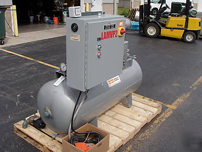 Busch vacuum pump system, RC0100, 63 cfm tank mounted