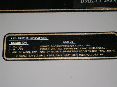 Northern tech tvss dmk-ci-2S3NT surge supressor emerson